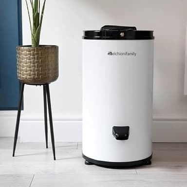 Asciugatrice MELCHIONI TORNADO Asciugatrice a Centrifuga Inox, Asciugabiancheria Portatile Salvaspazio, Asciugapanni Silenziosa, Capacità 6 Kg, 3200 Giri/Min, Strizzatrice a centrifuga, Strizzapanni