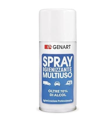 Spray Igienizzante multiuso ad alto contenuto alcolico per auto e ambienti - GENART