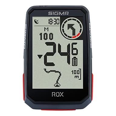 SIGMA ROX 4.0 Black | Computer da bici senza fili con navigatore GPS e supporto incluso | Navigatore GPS per escursioni all'aperto con altimetro
