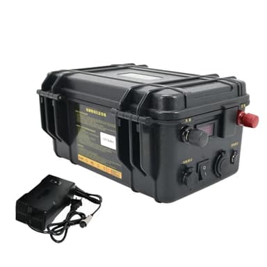 SSCYHT Batteria di Ricambio Ricaricabile al Litio 24V 12V 60AH 80AH 100AH 120AH 150AH 200AH per Carrello da Golf/Marine/RV/Camper/Batteria per Motore da traina,24v 100ah