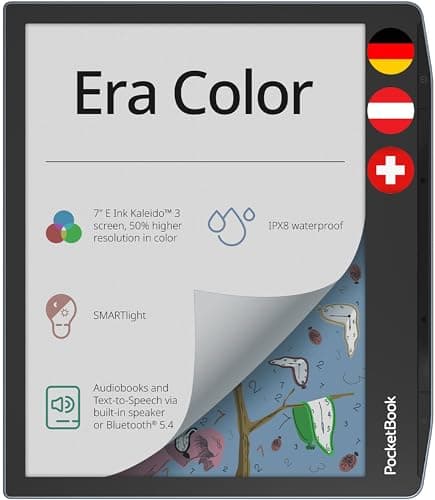 Pocketbook Era Color eReader Grigio 7 Pollice 32 GB Memoria Bluetooth Protezione dall'acqua