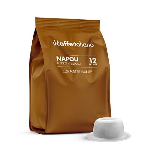 Il Caffè Italiano Capsule Compatibili Con Bialetti Napoli - 100pz | Capsule Compatibili Con Bialetti, Aroma Forte e Vigoroso | Caffe Capsule Compatibili Con Bialetti, Made In Italy | Frhome