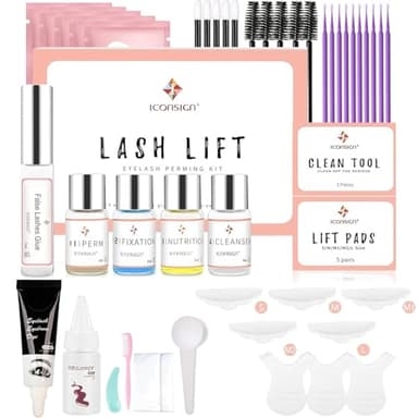 Kit Laminazione Ciglia, Aikvigss aggiornato Packed Kit per ciglia più completo, Set Ciglia kit ciglia, Lash Lifts