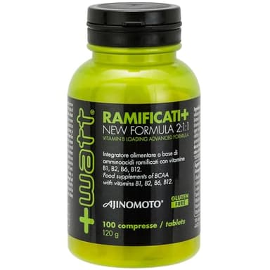 Ramificati+ 2:1:1 Vitamin B Loaded - Amminoacidi Ramificati per Sostenere la Sintesi Proteica - Formato: 100 Compresse
