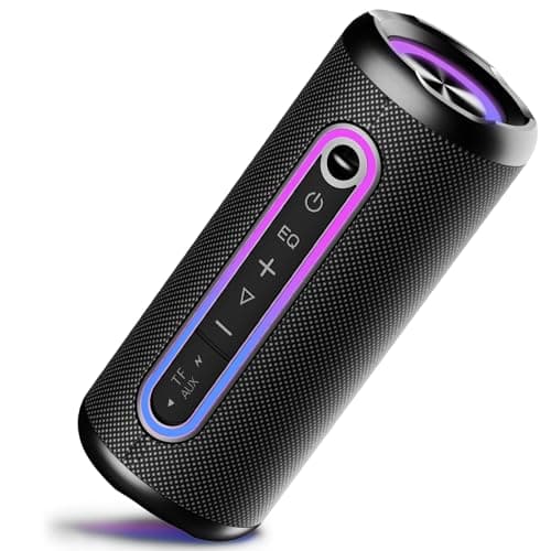 Cassa Bluetooth Portatile Potente 30W, Altoparlante Bluetooth con 3 EQ Modalità, IPX7 Speaker Bluetooth 5.4 Accoppiamento TWS, 30H di Autonomia con 3 Luci RGB Regolabili, Supporto Micro-Con, AUX, TF