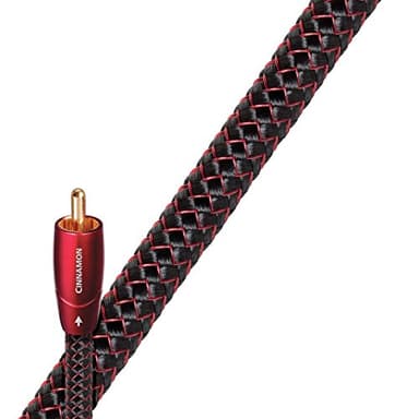 AudioQuest - Cavo coassiale Cinnamon, 0,75 m, connettore Male Connector/Male, colore: oro, nero, 75 Ω, 1 pezzo