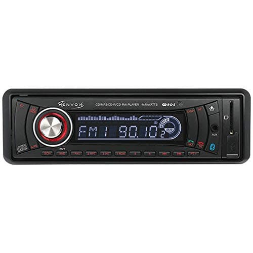 Kenvox M-110039 Autoradio FM RDS Replica 125 con Lettore CD/MP3/WMA-USB-SD con Bluetooth, Microfono e Ingresso AUX, Telecomando Incluso