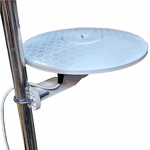 Unispectra® - Antenna TV HD digitale omnidirezionale ad alto guadagno con amplificatore incorporato da 33 dB per DVB-T UHF FM DAB. 12V / 24V. ideale per Camper, HGV, Caravan, Barca o Camping