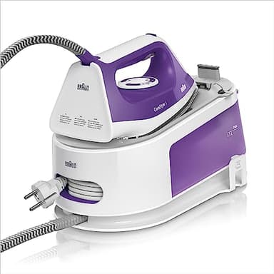 Braun Carestyle1 IS1014VI, Ferro Generatore Di Vapore Con 5 Anni Di Assistenza, Carica Continua, Termostato Regolabile, Tanica 1,5L, AUTOSPEGNIMENTO, Colpo vapore 360g/min, Sistema Sicurezza, Viola
