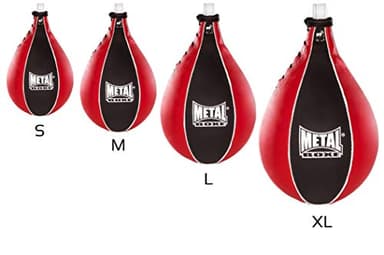 Metal Boxe MB168 Poire de vitesse Noir/Rouge Taille S