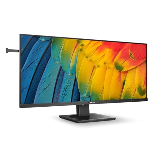 Philips 40B1U5600-40 Zoll WQHD Monitor, Adaptive Sync, Altoparlanti, Regolazione altezza, HDR400 (3440x1440, 100 Hz, HDMI, DisplayPort, USB-C, USB Hub) Nero