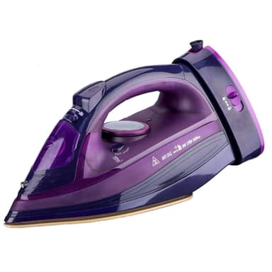 Ferro da stiro a vapore senza fili, 2400 W, con suola in ceramica, ferro da stiro a vapore con funzione vapore variabile, autopulente e funzione acqua spray, anticalcare, antigoccia