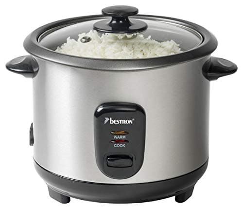 Bestron ARC100 Apparecchio per la Cottura del Riso, 400 W, 1 Liter, Alluminio