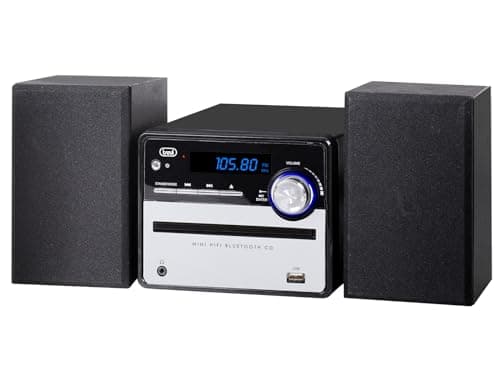 Trevi HCX 10F6, Stereo Hi Fi, Impianto Stereo Casa, Sintonizzatore Radio Digitale, 30 stazioni FM Memorizzabili, Lettore CD e MP3, Display LCD, Lettore USB MP3, Ingresso AUX-IN, Telecomando Incluso