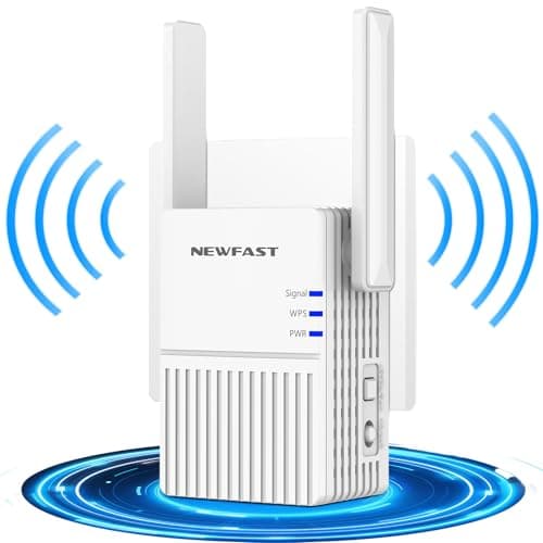NEWFAST Ripetitore WiFi Potente, WiFi Extender Nuovo 2.4GHz 300Mbps Ripetitore WiFI Potente per Casa Supporta Multiple Modalità, Amplificatore Wi-Fi con 2 Antenne ad Alto Guadagno, WPS (NF-RE515)