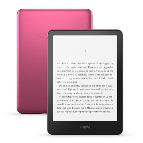 Nuovo Amazon Kindle Paperwhite Signature Edition (32 GB) | Il nostro Kindle più veloce con luce frontale a regolazione automatica, ricarica wireless, settimane di autonomia | Rosa metallizzato