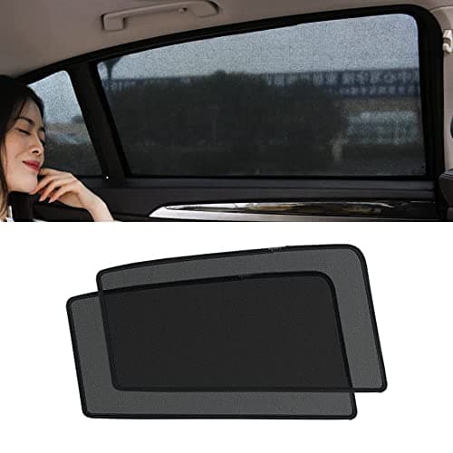 REDOVO Tendine Parasole Auto, per Toyota RAV4 2019-2023 su Misura Contro Protezione Raggi UV Intimità Pieghevole Portabile Decorare,2 Rear Window