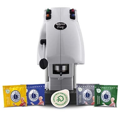 Didiesse Frog Revolution Magica Emozione pack (Macchina da Caffè a Cialde + 60 capsule), 650 W, Bianco