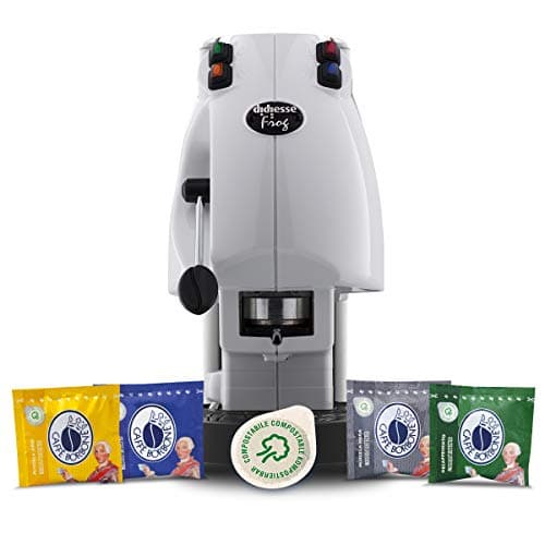 Didiesse Frog Revolution Magica Emozione pack (Macchina da Caffè a Cialde + 60 capsule), 650 W, Bianco