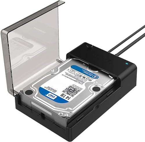 SABRENT Docking Station SSD Hard Disk Esterno HDD 2.5 o 3.5 pollici, USB 3.2 Gen 1 a SATA [Supporta UASP] (EC-DFLT)
