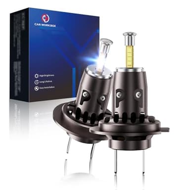 CAR WORK BOX H7 LED Lampadine 24000LM: 360° Fascio di Luce - Antiriflesso Design-Plug & Play 110W 6500K Super Luminoso e Mini Kit Sostituzione a LED per 12V Auto