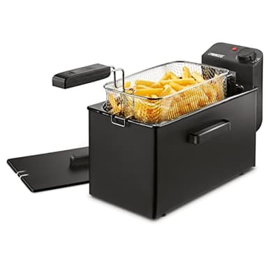 Princess Friggitrice 182727 Nero elettrica, 2000 W, 3 Litri, Acciaio