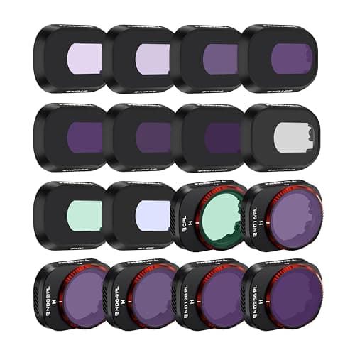 Freewell 16Pack Mega ND, ND/PL, CPL, UV, Snow Mist 1/4, Filtri per l'inquinamento luminoso compatibili con Mini 4 Pro