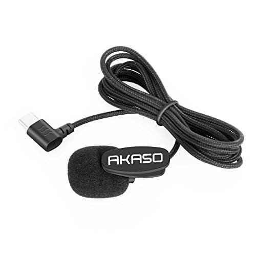 AKASO Brave 7/Brave 8/Brave 6 Plus Microfono Esterno per AKASO Brave 7/Brave 8/Brave 6 Plus Action Cam (Versione di Type C)
