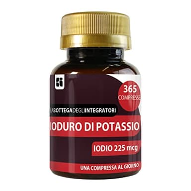 Ioduro Di Potassio 365 Compresse 225 Mcg Iodio 1 al Giorno | Senza Glutine e Lattosio | non di origine animale
