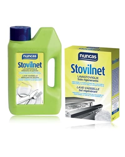 Nuncas Stovilnet Lavastoviglie Detersivo in Polvere - 1.2 Kg & Stovilnet Lavastoviglie Sale rigenerante - 1,5kg