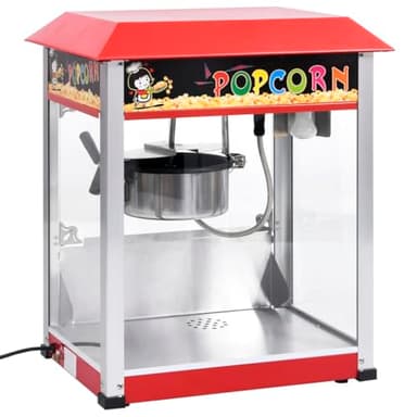 vidaXL Macchina per Popcorn con Pentola Macchine per Cucina con Contenitore Utensili per Cottura Accessori per Cucine in Teflon 1400 W