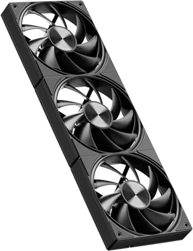 upHere gaming U3K3 All-in-One Ventole PC, Low Noise 4-Pin PWM Ventilatore 120mm, High Performance 1650RPM Hydraulic Bearing Ventola Raffreddamento, 25dB(A) Quiet Fan for PC Case CPU Cooling-Nero