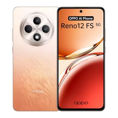 OPPO Reno12 FS 5G 12+512GB, Sbloccato Android Smartphone AI, 120Hz 6,67" OLED, Dimensity 6300, Fotocamera AI 50+8+2MP, Telefono SUPERVOOC 45W, Batteria 5000mAh, Protezione IP64, Double SIM, Arancio