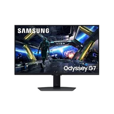 SAMSUNG Monitor Gaming Odyssey G7 (S27DG702), Flat, 27'', 3840x2160 (UHD 4K), 16:9, HDR10+, 144Hz, 1ms (GtG), Compatibiltà G-Sync, HDMI, USB, DP, HAS, Pivot, Gaming Hub