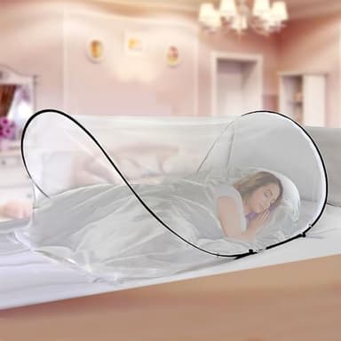 HENGBIRD Zanzariera da viaggio, 200 x 80 x 56 cm, zanzariera pop-up, pieghevole, tenda da viaggio, zanzariera pieghevole per zanzariera pop-up, campeggio (singola)