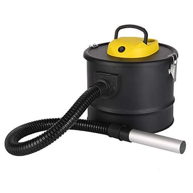 ARDES | AR4A12 ASHPIRO 12 Aspiracenere Professionale Serbatoio 12L, Filtro in Tessuto Non Tessuto Lavabile, Bidone Aspira Cenere Aspiratutto Ideale per Lavoro Quotidiano o Industriale, Nero Giallo