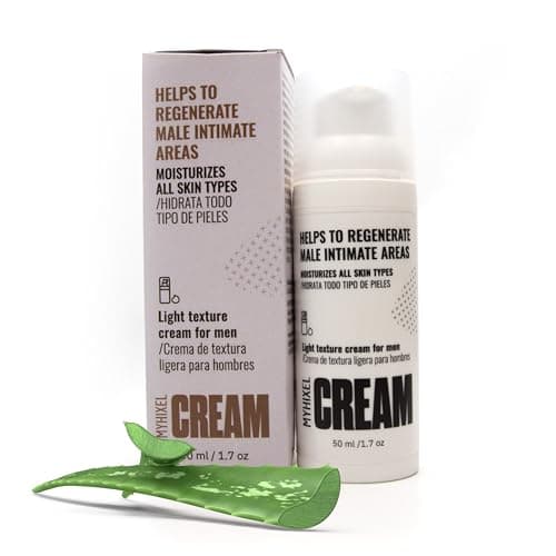MYHIXEL, Crema Intima Uomo, Crema Idratante per Zona Intima, Ingredienti Naturali, Con Aloe Vera, Bava di Lumaca e Acido Ialuronico, Facile Applicazione, Rigenera e Protegge la Zona Intima.