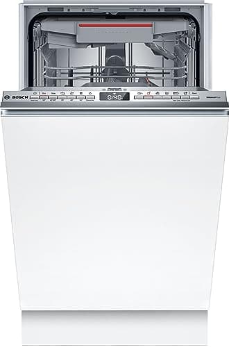 Bosch SPV4EMX25E Serie 4, Lavastoviglie da incasso a scomparsa totale, Home Connect, EfficientDry, TimeLight: Indicatore luminoso, Programma Preferito, 45 cm