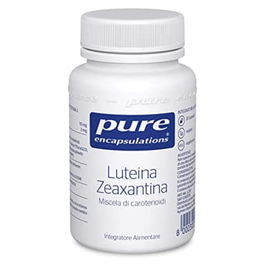 Pure Encapsulations - Luteina Zeaxantina - Miscela di Carotenoidi - Integratore a Base di Vitamina C, Luteina e Zeaxatina - Estratto di Semi di Mirtillo e Uva - 30 Capsule