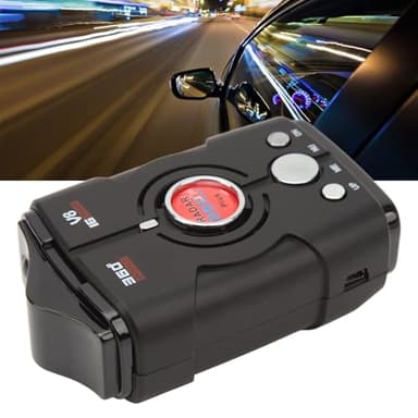 Rilevatore radar per auto, avvisi vocali a 360 gradi, allarme luce rossa e autovelox, allarme velocità veicolo in tempo reale – tempo di risposta rapido