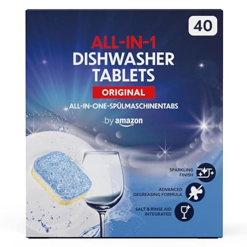 by Amazon - Pastiglie per Lavastoviglie All-in-One, 40 capsule