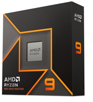 Processore AMD Ryzen 9 9950X (scheda grafica integrata Radeon, 16 Cores/32 Threads, 170 W DTP, AM5 Socket, 80MB Cache, Boost di Frequenza fino a 5.7 GHz Frequency Boost, senza ventole)