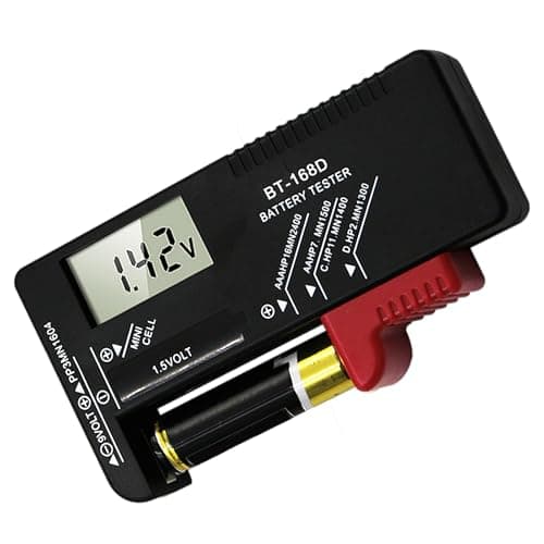 Tester Batterie Stilo Digital Tester Batteria della Batteria di Volt Checker,Per AA, AAA, C, D, PP3, 9V, 1.5V, Batterie a Bottone