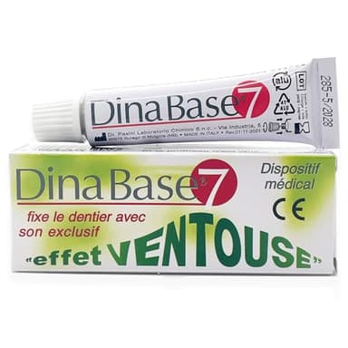 DINABASE 7 Adesivo termoplastico per protesi: fai aderire di nuovo la tua protesi fino a 7 giorni [Non è una colla adesiva, agisce come un rivestimento per protesi aderente]