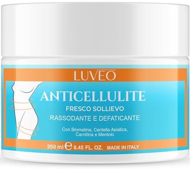Crema Anticellulite Forte, PROFESSIONALE 250ML, Crema Corpo Rassodante, Anticellulite, Drenante Fresco Sollievo Per Cosce E Glutei, Cellulite