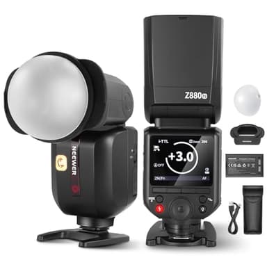 NEEWER Z880-N Flash Speedlite i-TTL 2,4G 76Ws Compatibile con Nikon, UI Migliorata, Lampada Pilota e Diffusore, Cambio Rapido TTL/M, GN60 HSS 1/8000s Batteria 7,2V/3000mAh 600 Flash a Piena Potenza