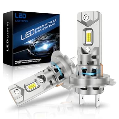 SHINYY Lampadine H7 LED per Fari, 2024 Nuovo 24000LM 6500K Bianca Freddo Più Luminoso Alta Potenza Lampade Led H7 Auto Abbaglianti Anabbaglianti per Sostituzion delle Alogeno, Pack da 2