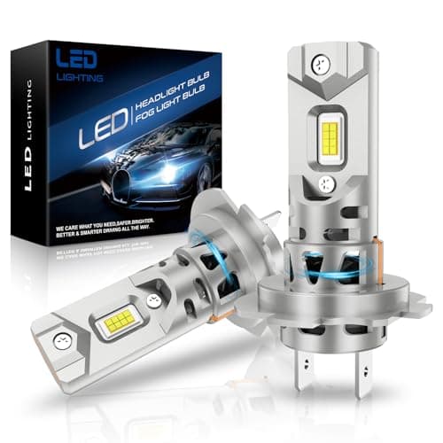 SHINYY Lampadine H7 LED per Fari, 2024 Nuovo 24000LM 6500K Bianca Freddo Più Luminoso Alta Potenza Lampade Led H7 Auto Abbaglianti Anabbaglianti per Sostituzion delle Alogeno, Pack da 2