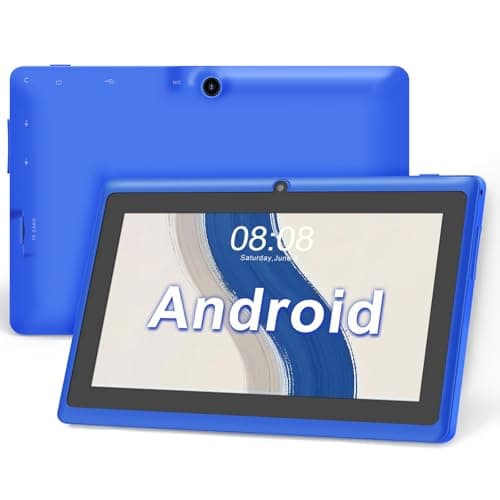 Haehne Tablet 7 Pollici Android, Doppia Fotocamera, WiFi, Bluetooth, Blu