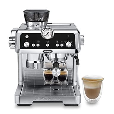 De'Longhi la Specialista Prestigio EC9355.M Macchina da Caffè Espresso Manuale con Tecnologia Sensor Grinding, Controllo Attivo della Temperatura e Preinfusione Dinamica, 1450 W, Silver
